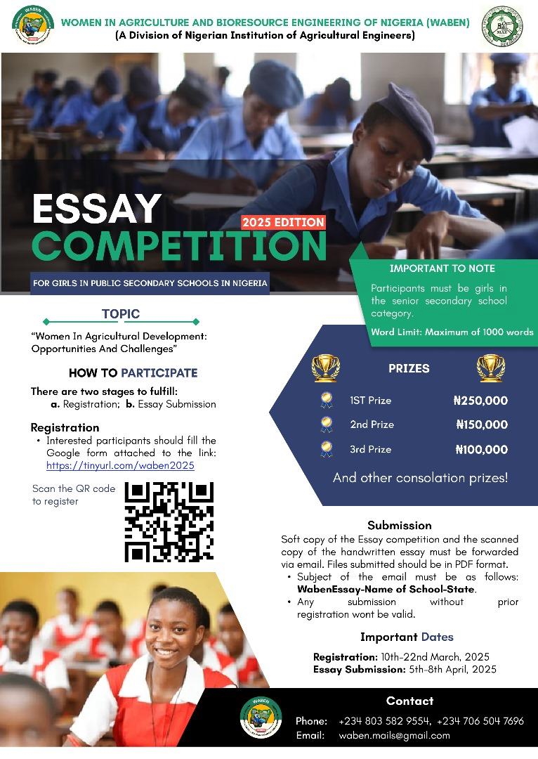 WABEN ESSAY COMPETITION 2025 